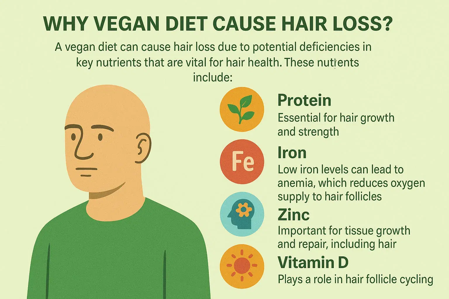 Why Vegan Diet Cause Hair Loss